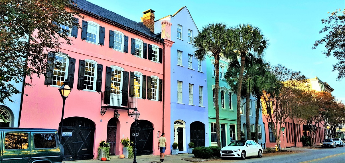 Rainbow Row, Charleston