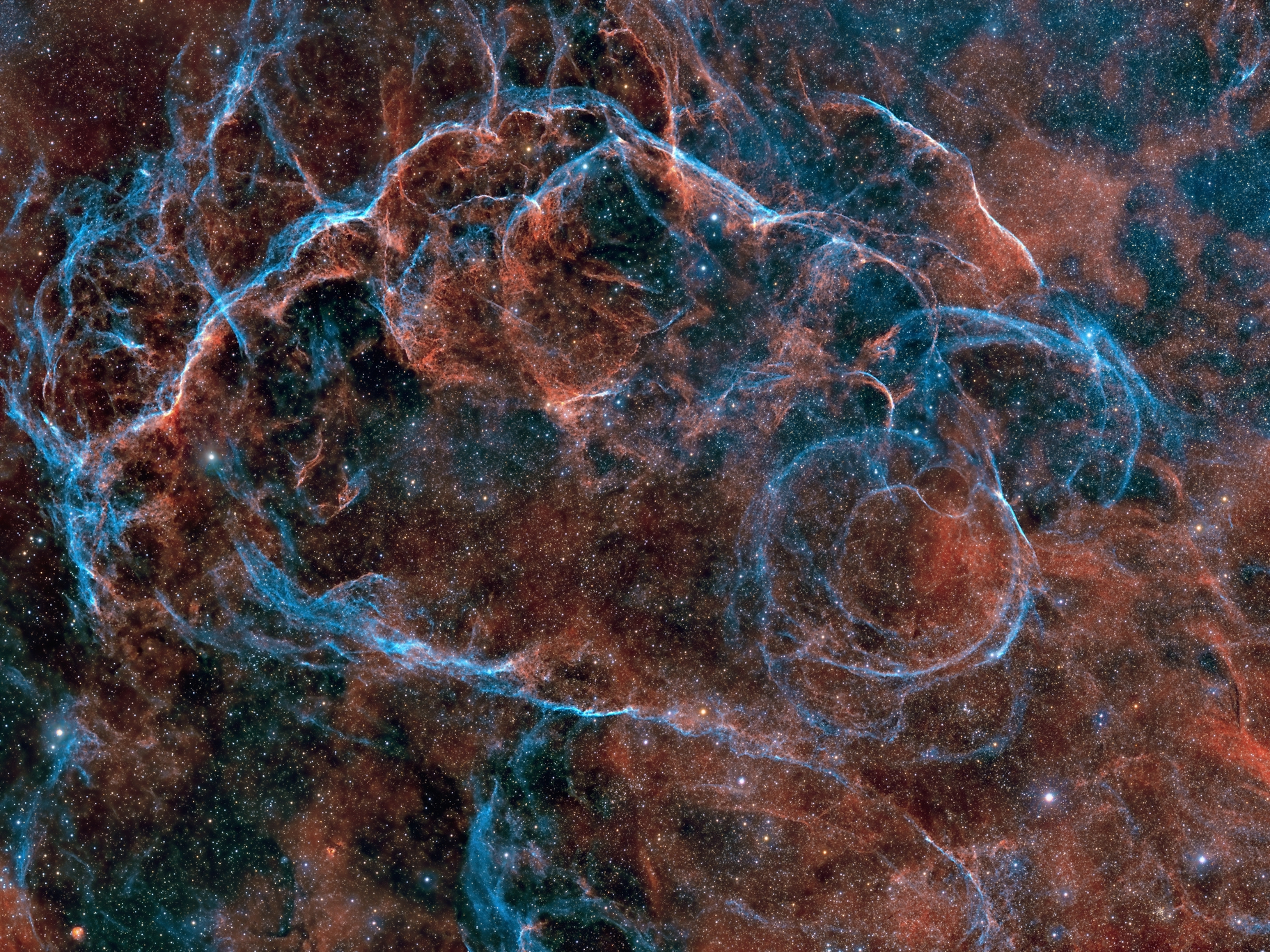 Vela, restes du pulsar des Voiles, lunette 71, Sadr Chili