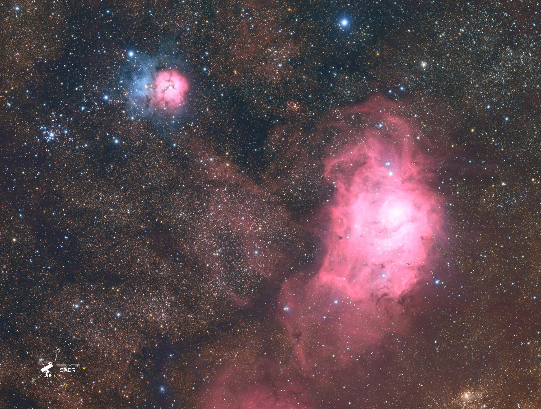 M20 (Trifide) et M8 (la Lagune), lunette 71, Fabien