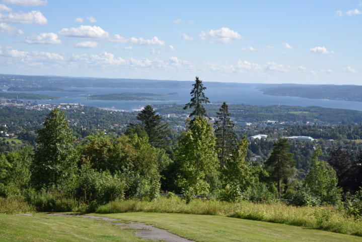 Blick auf Oslo vom Holmenkollen