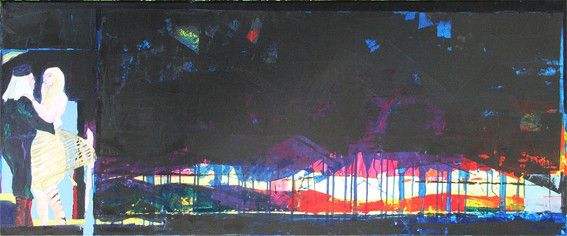 Horizont II Acryl/Graphit auf Leinwand • 50x120cm