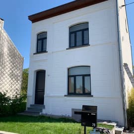 Façade maison blanche Qualideco Ottignies