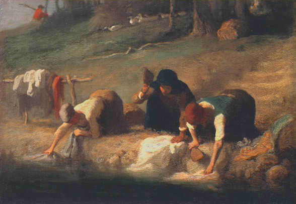 Les lavandières par Jean-François Millet 