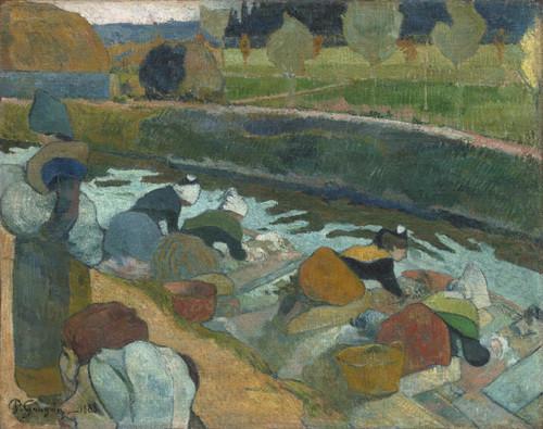 Les lavandières par Paul Gauguin 