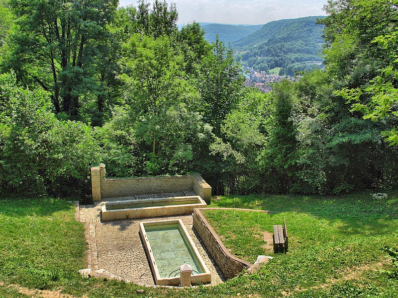 La Fontaine aux vipères près du château d'Ornans 