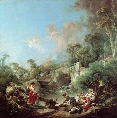 Les lavandières par François Boucher 