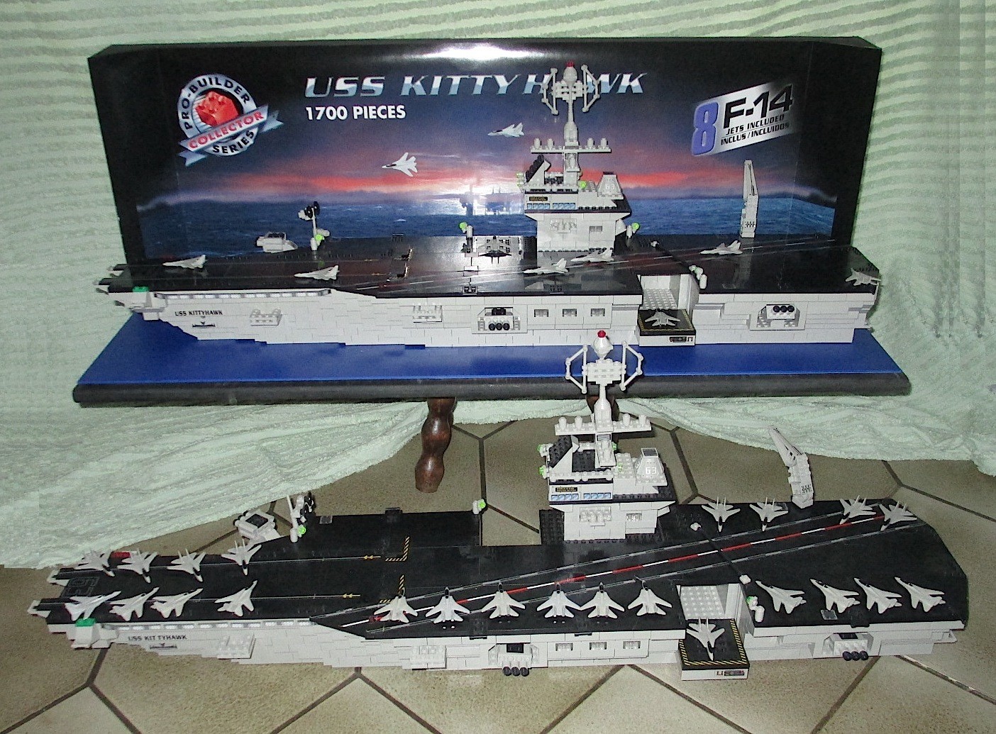 Mega Bloks Kitty Hawk Aircraft Carrier Building Bricks World