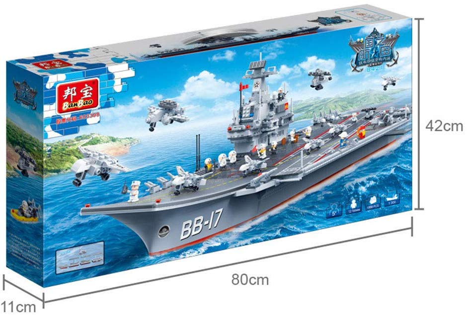 banbao 8421 aircraft carrier building bricks blocks lego compatible