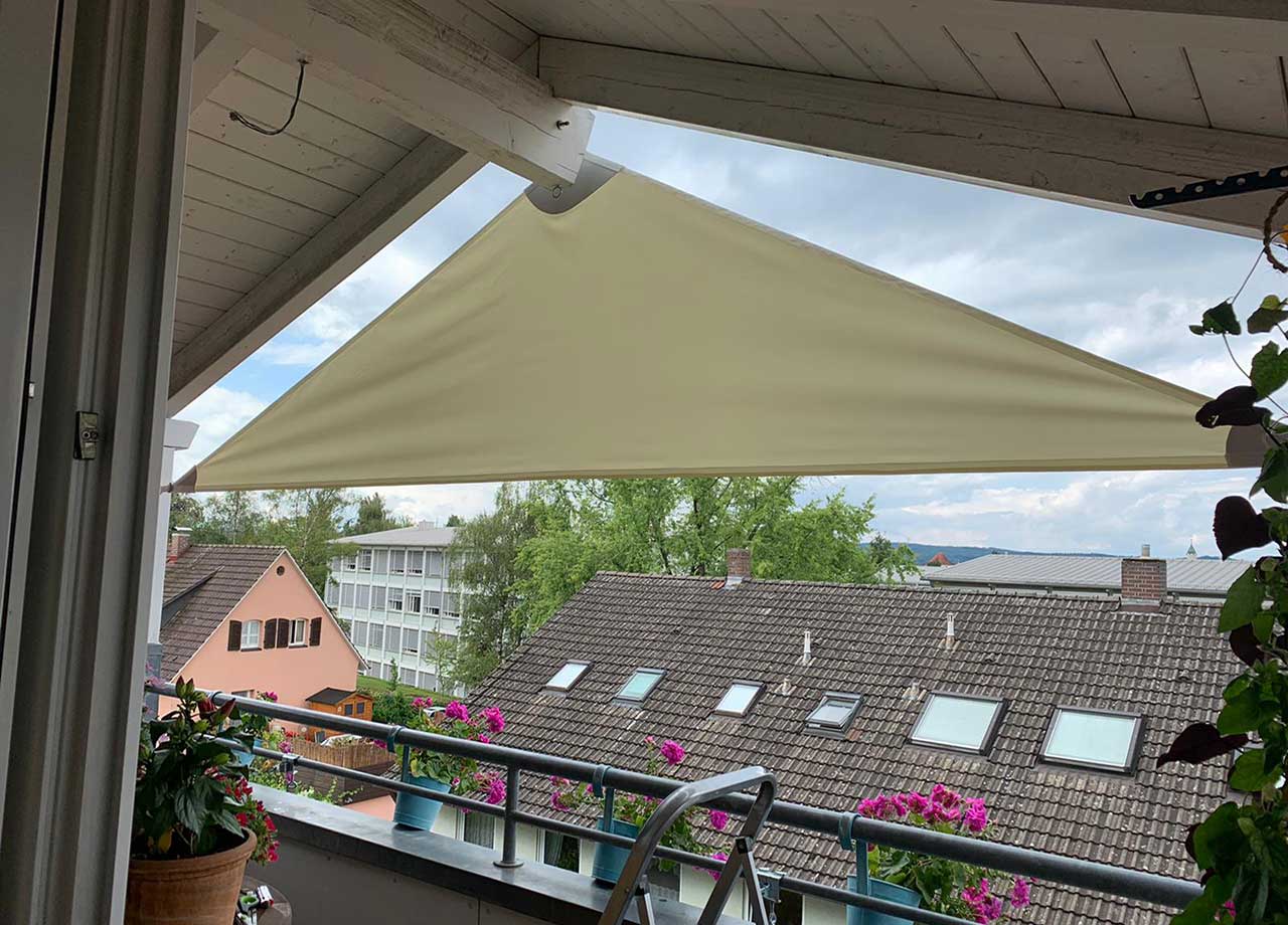 Sonnenschutzssegel Balkon Überlingen