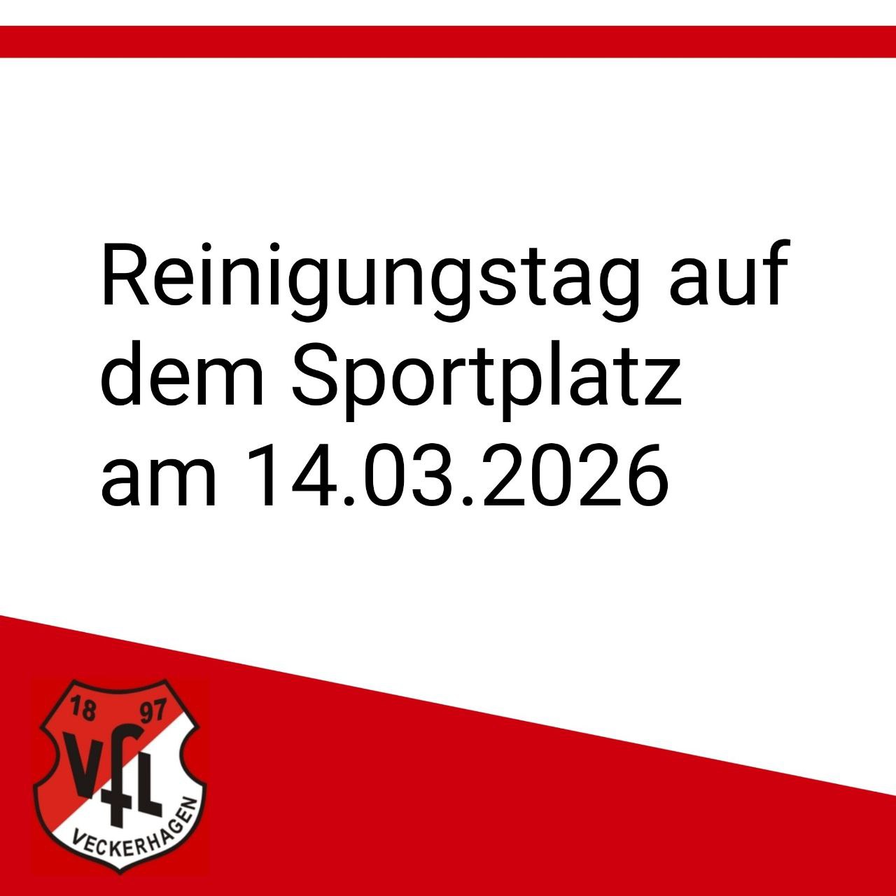 Reinigungstag auf der Mittelpunktsportanlage