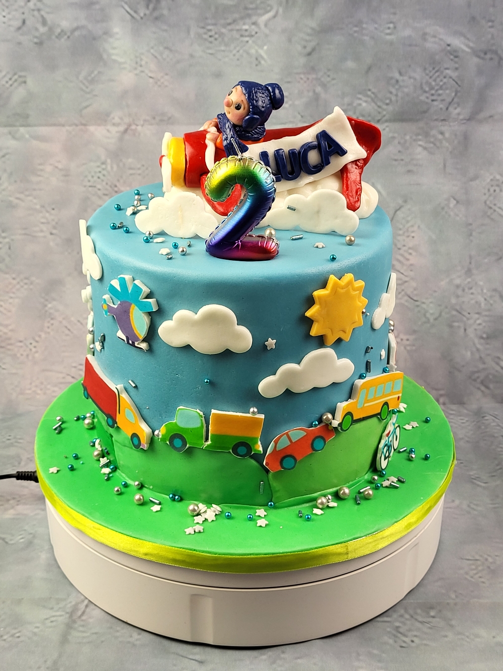Flugzeug Torte zum 2. Geburtstag 