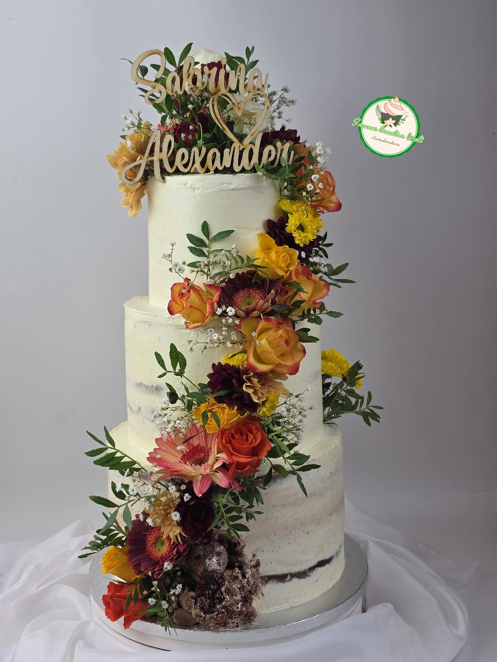 Hochzeitstorte Naked Cake Herbst 