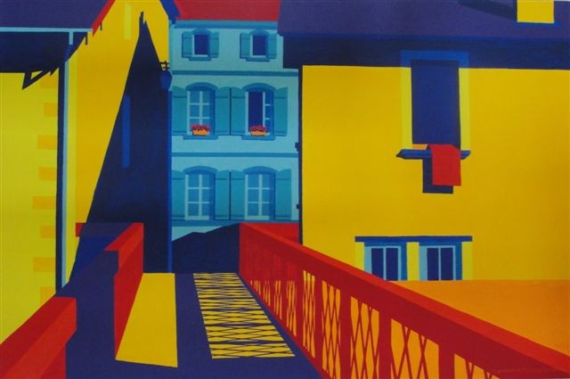 Le pont vert de Fontenay-le-chateau, 2007, 120x80cm