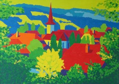 Früehlig Truebschache, 2010, 70x50cm