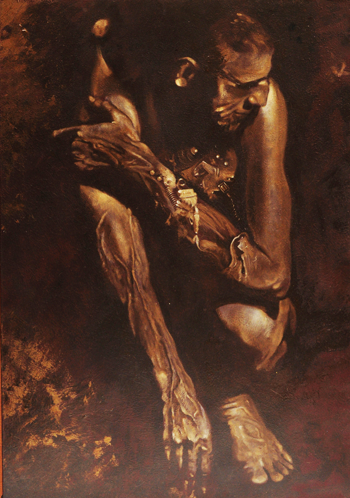                                                                                                   Sickcyborg (2008) olio su tela - oil on canvas, cm (70 x 100)