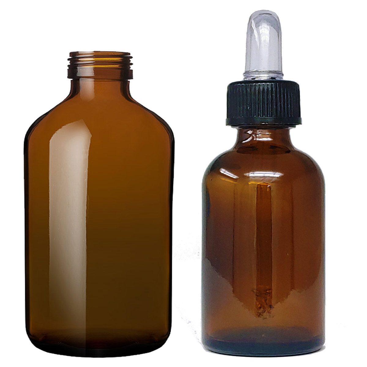 Bottigliette in vetro ambrato da 30 ml. con contagocce per propoli,  profumi, soluzioni alcoliche etc. - Agraria Ughetto Apicoltura Online.