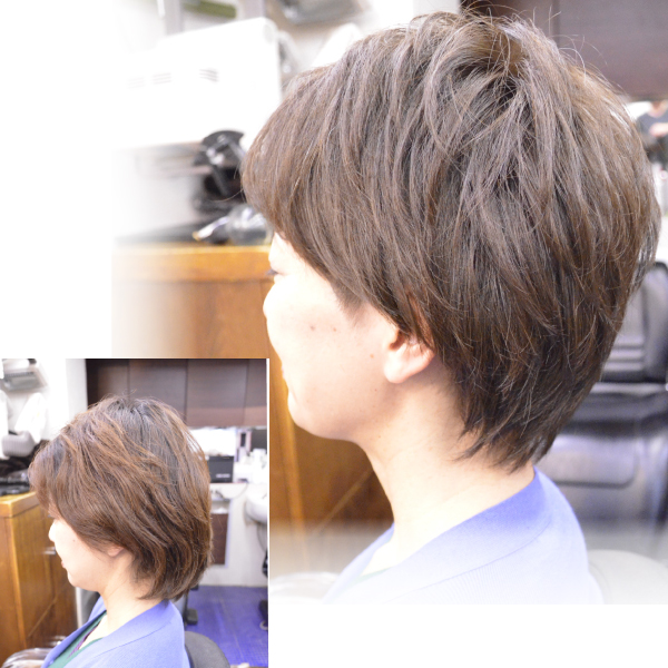 くせ毛を活かした髪型ショート