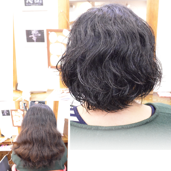 くせ毛を活かした髪型ミディアム
