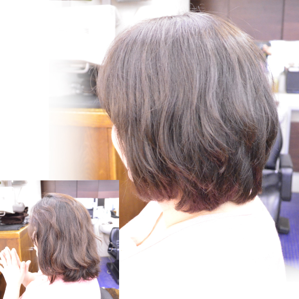 くせ毛を活かした髪型ミディアム