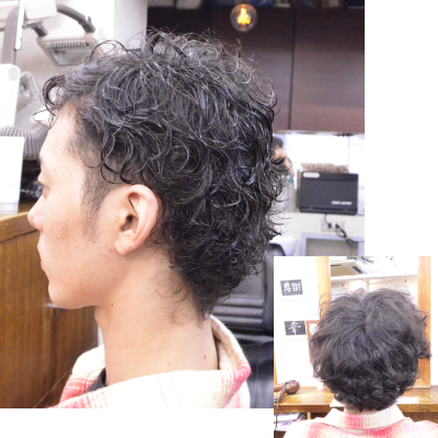くせ毛を生かした髪型メンズ