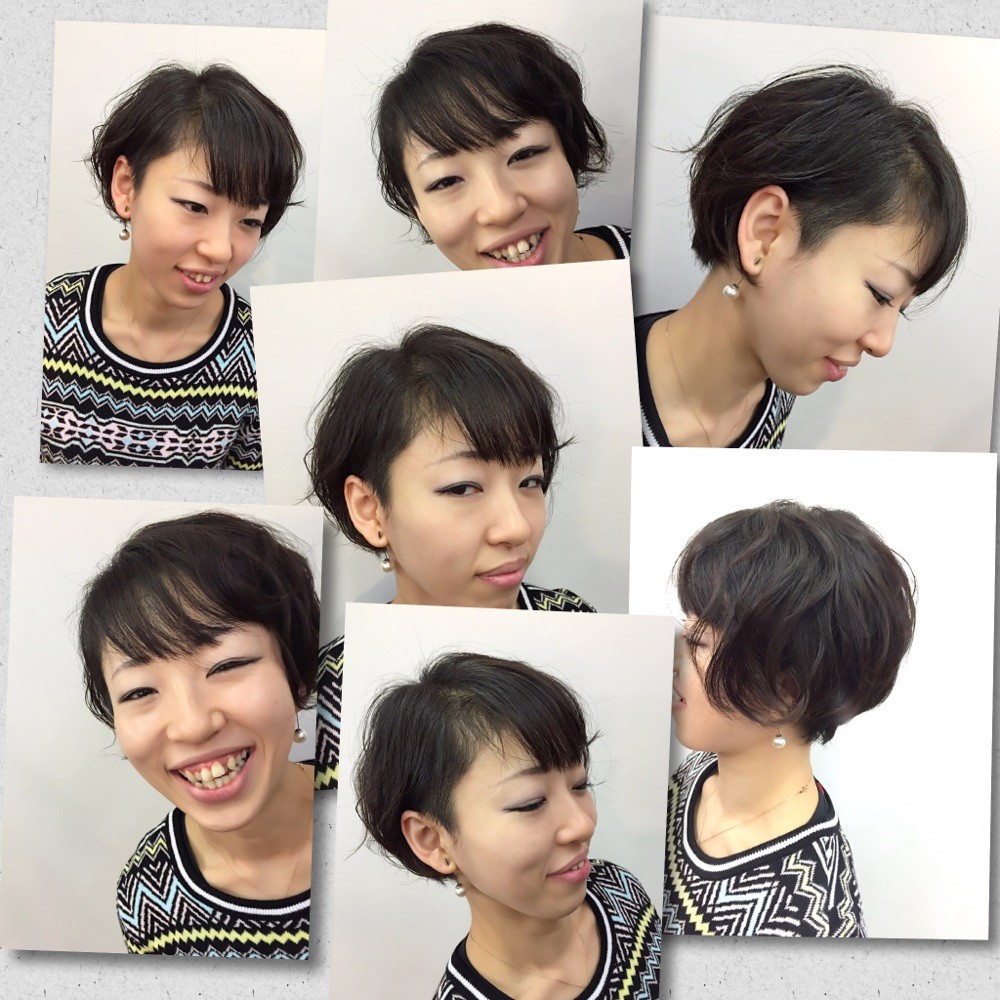 ショートカットのあの娘もパーマでこの笑顔