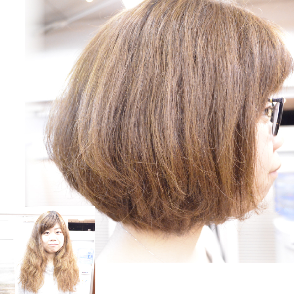 くせ毛を活かした髪型ボブ