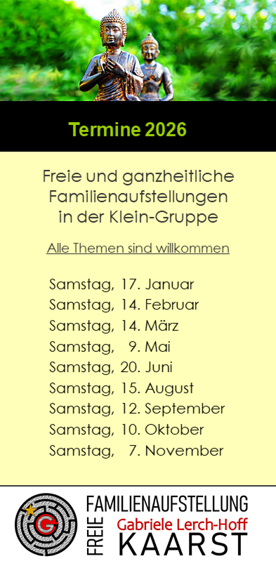 Termine 2025 Freie Familienaufstellung Kaarst NRW Events Veranstaltungen Gruppen Workshop Einzelsitzung