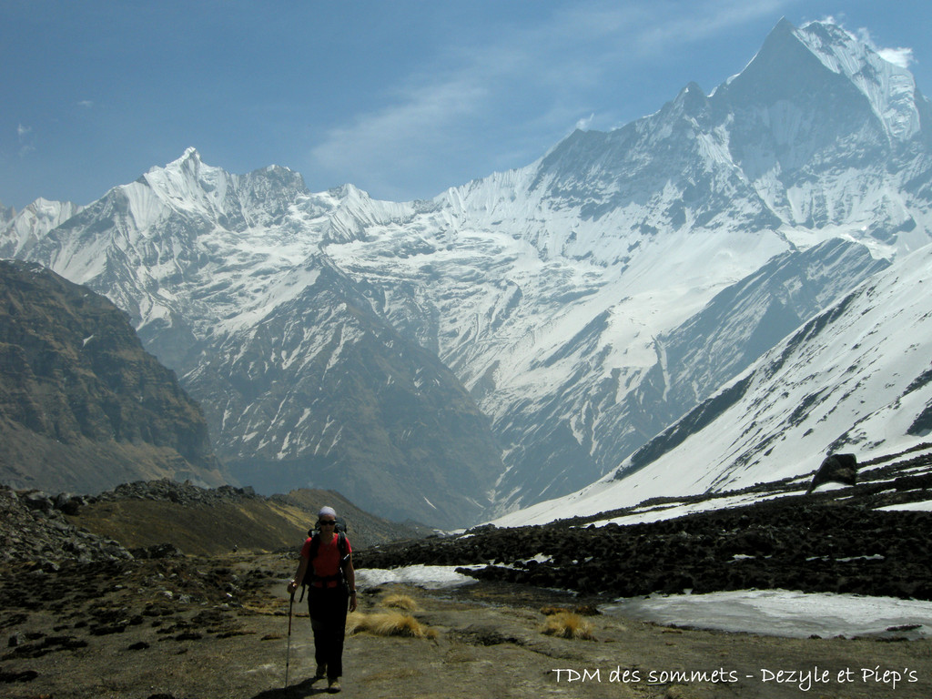 Arrivée au camp de base de l'Annapurna