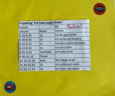Projekttag Ergotherapie am 30.06.2025
