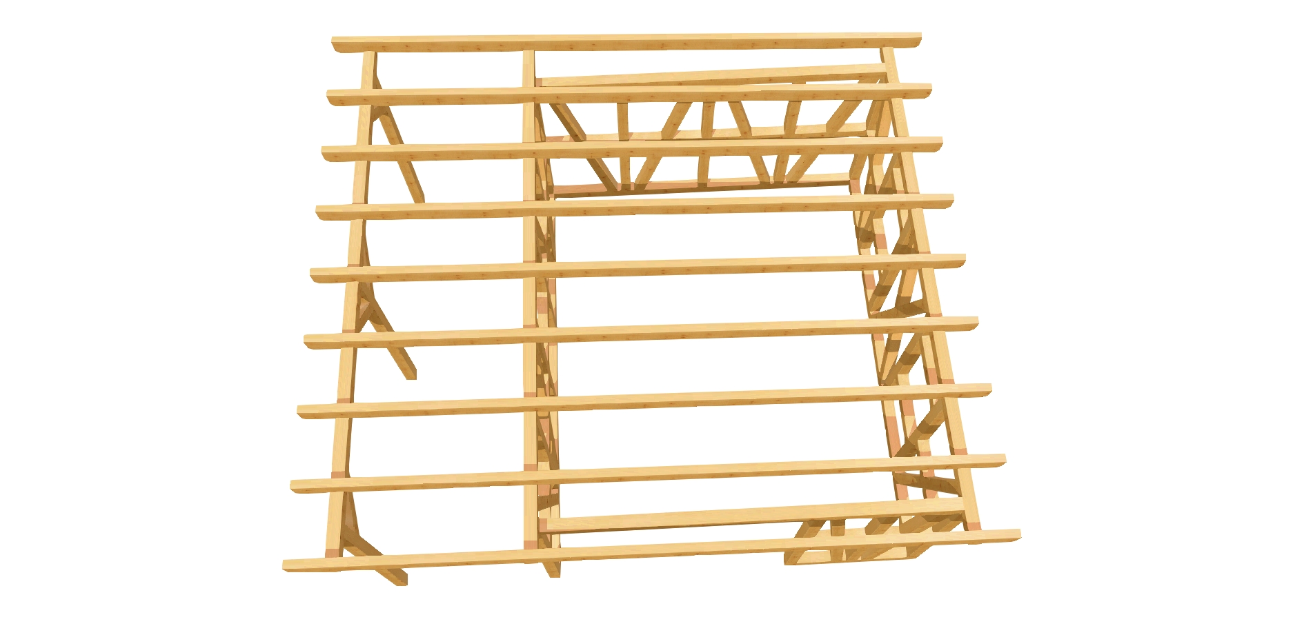 Kompakter Geräteschuppen aus Holz für Werkzeuge und Maschinen