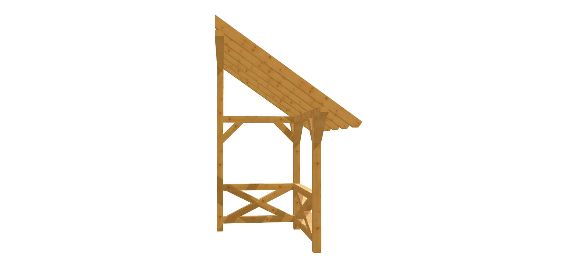 Holz-Vordach: Einfach selbst gemacht