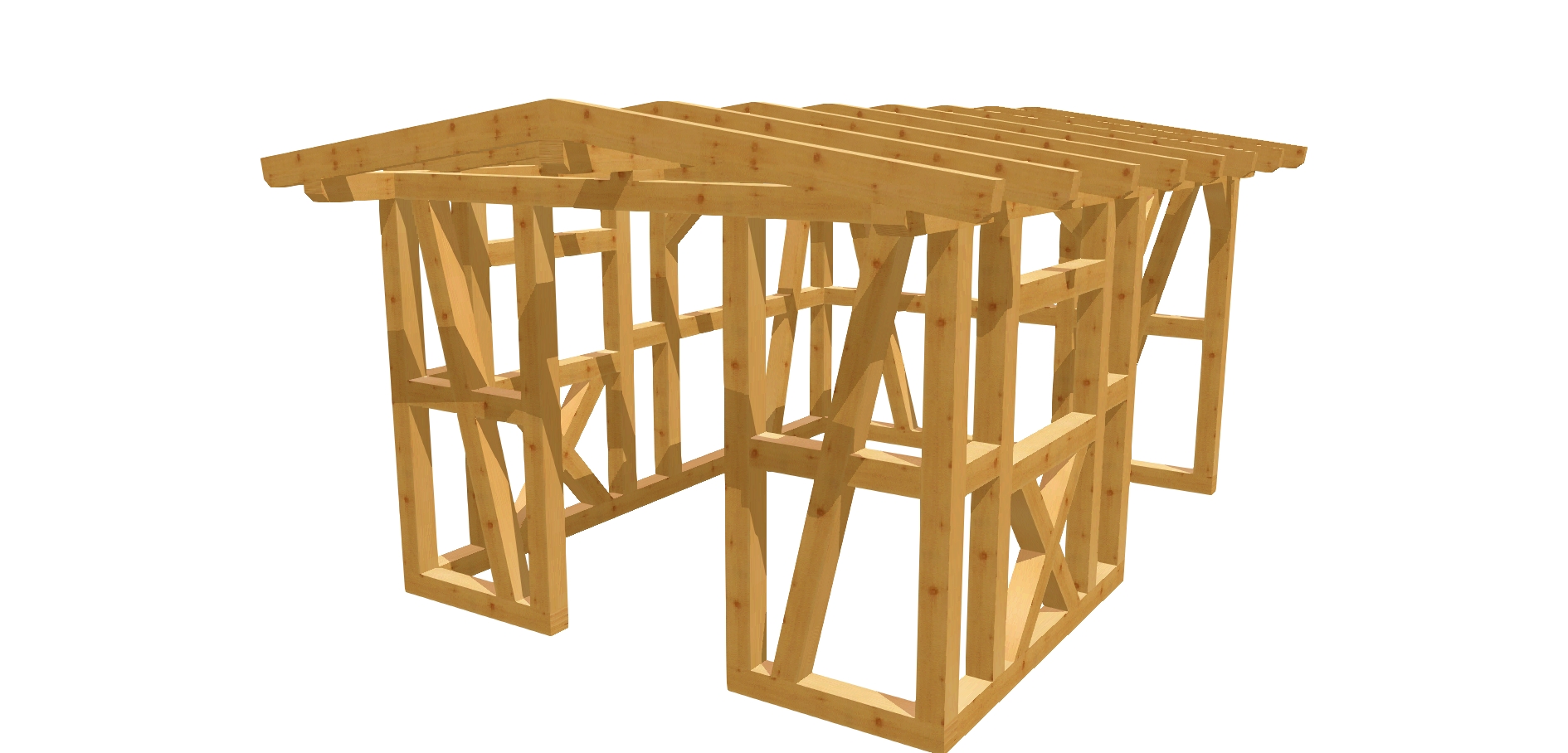 Stilvoller Geräteschuppen aus Holz mit Satteldach