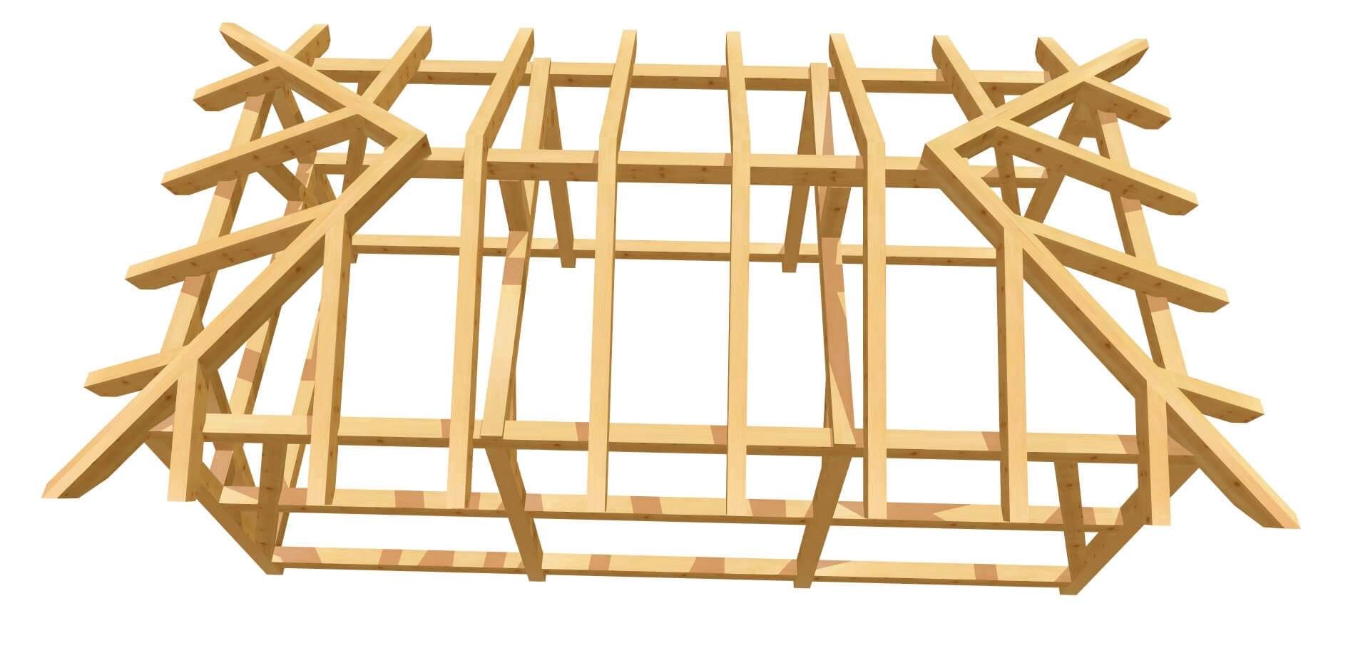 Carport Walmdach Holz selber bauen Anleitung 3m x 6m