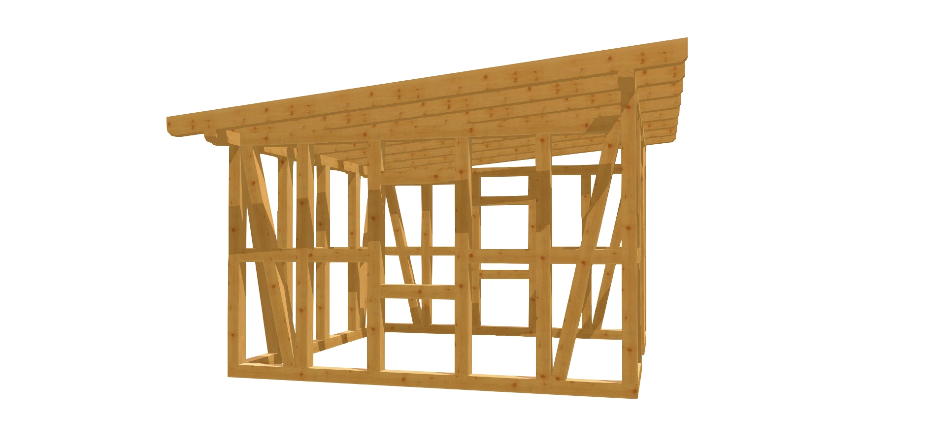 Kleines Holzhaus im Garten – Für kleine Grundstücke perfekt geeignet.