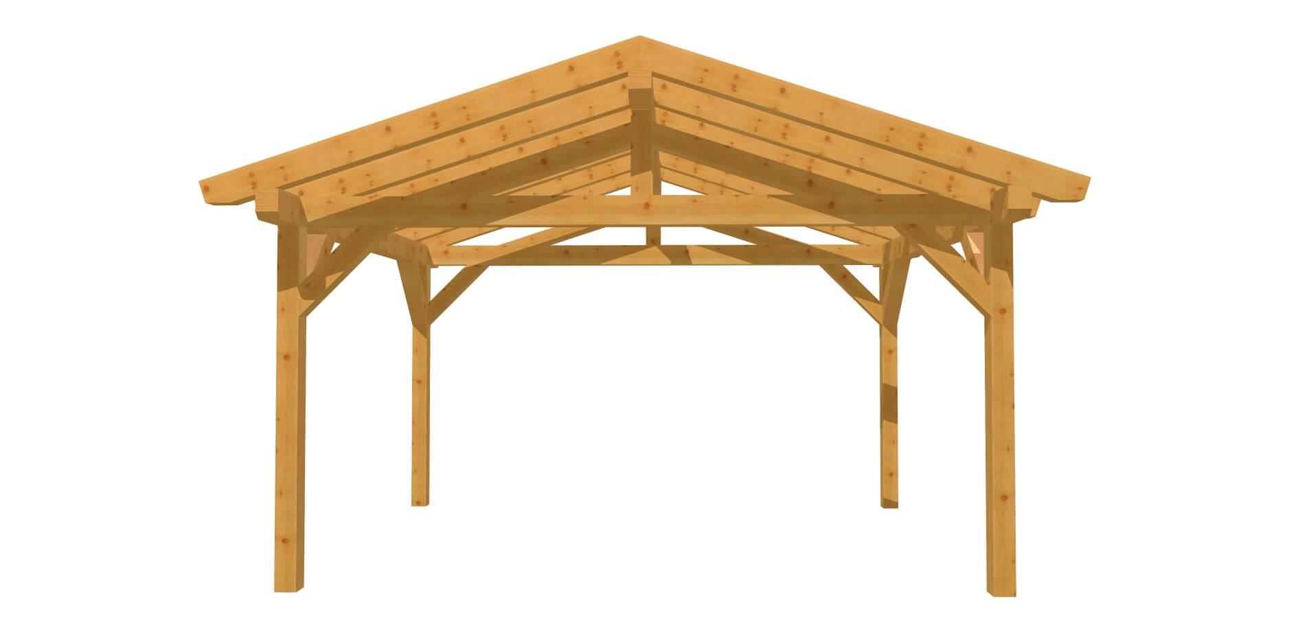 Carport Bauplan 4m x 3m