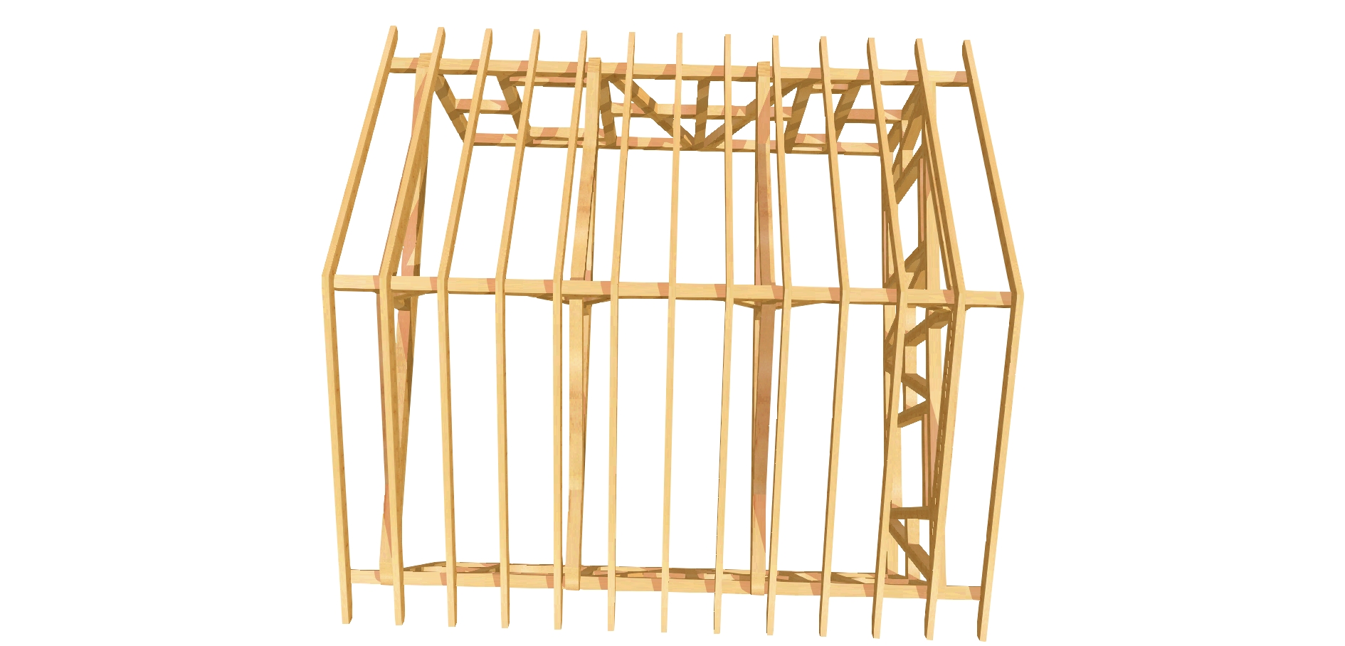Robustes Holzcarport für zwei Autos, einfach zu bauen mit detaillierten Anweisungen.