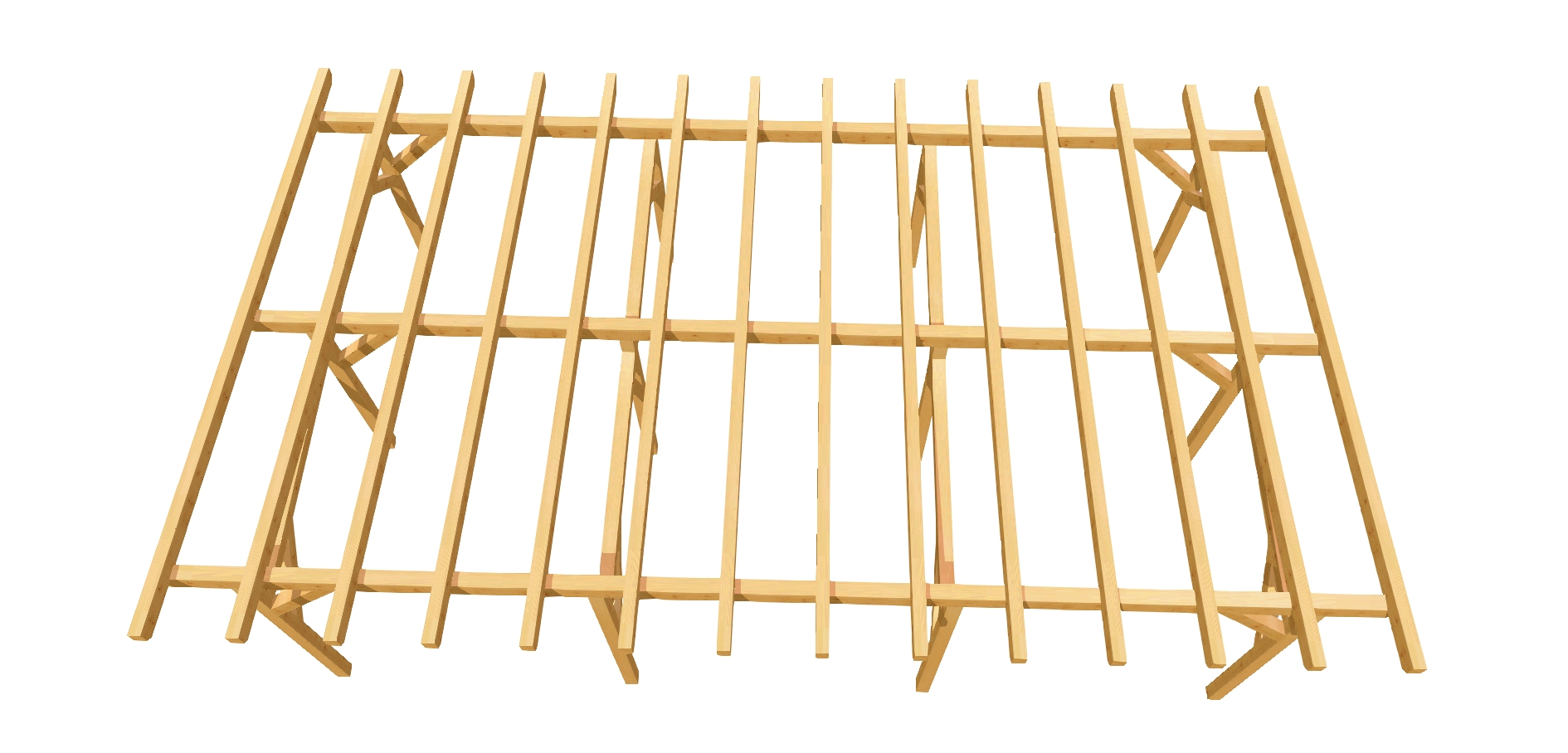 Bauplan für Überdachung 15 mit 5,00m x 8,50m.