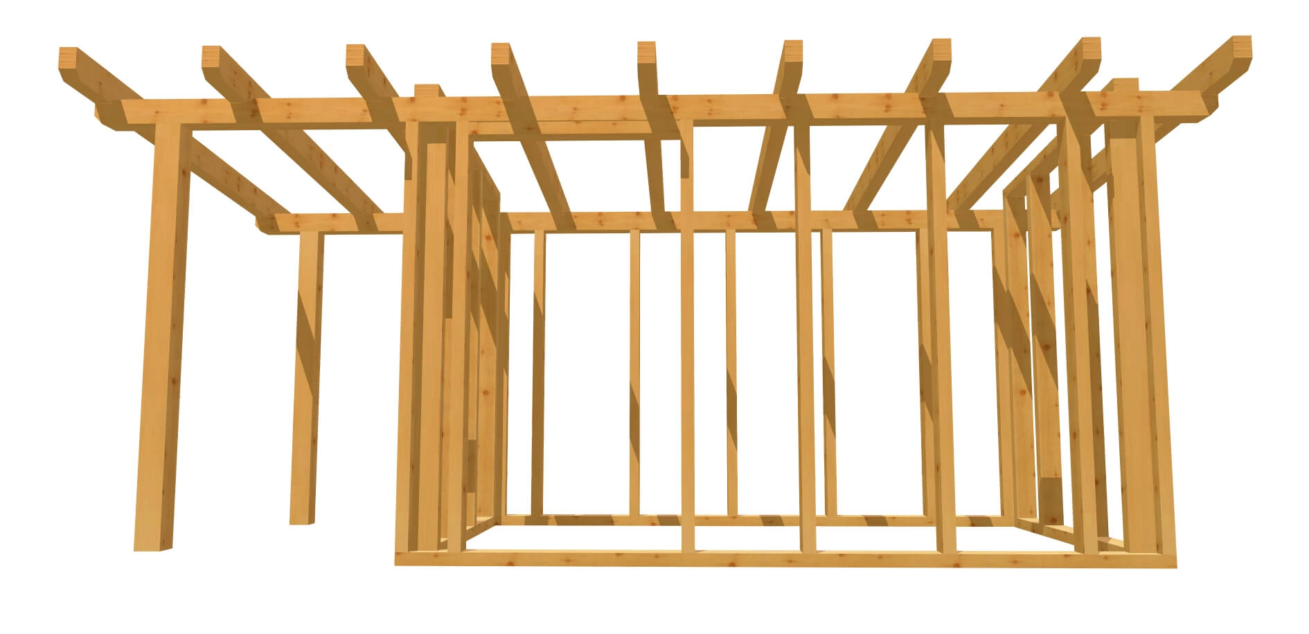 Bauplan Gartenhaus aus Holz