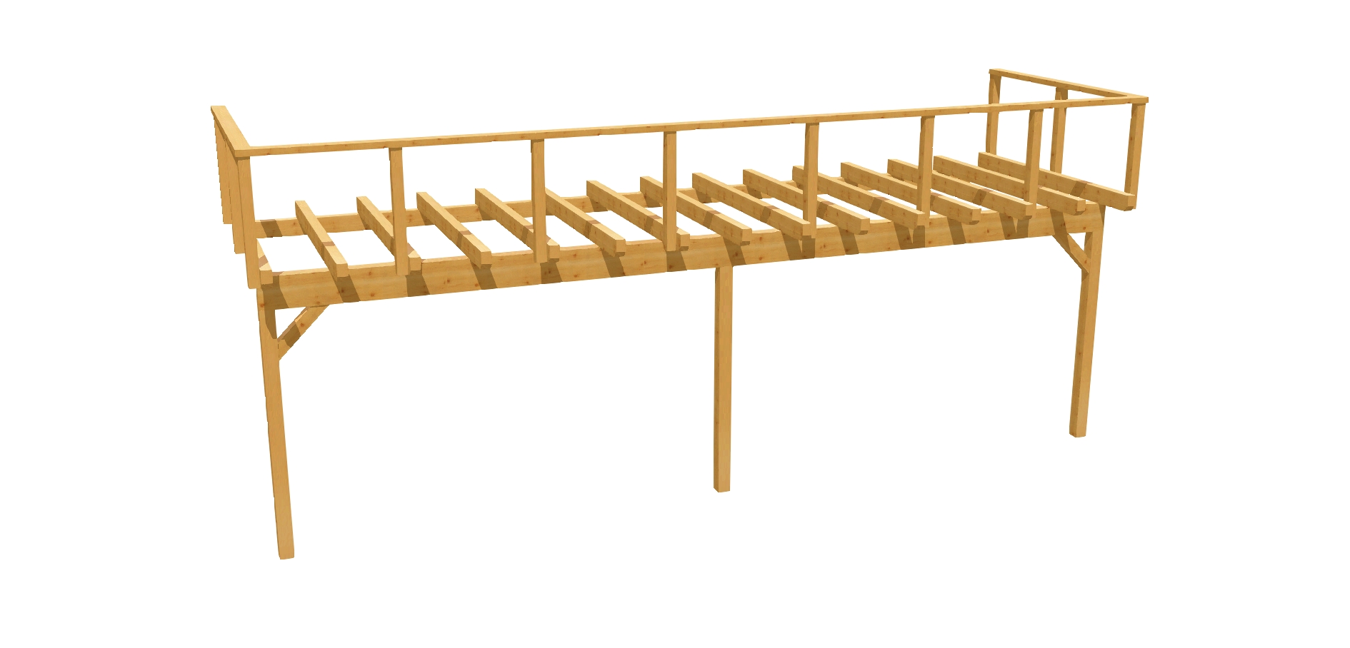 Balkon 2 – 3x9,30m mit großer 27,90m² Grundfläche.