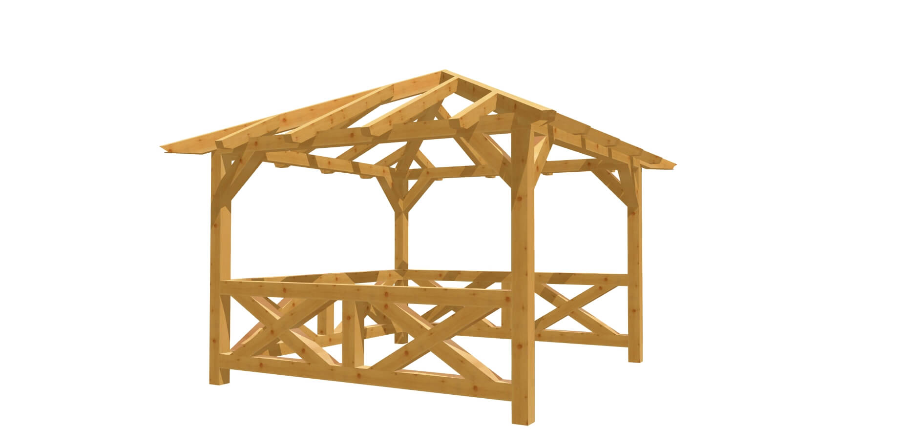  Holz Pavillon 3x3 selber bauen