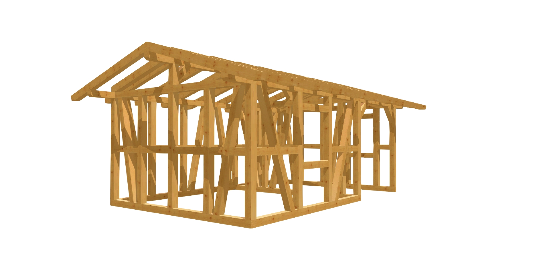 Kompaktes Gartenhaus selber bauen