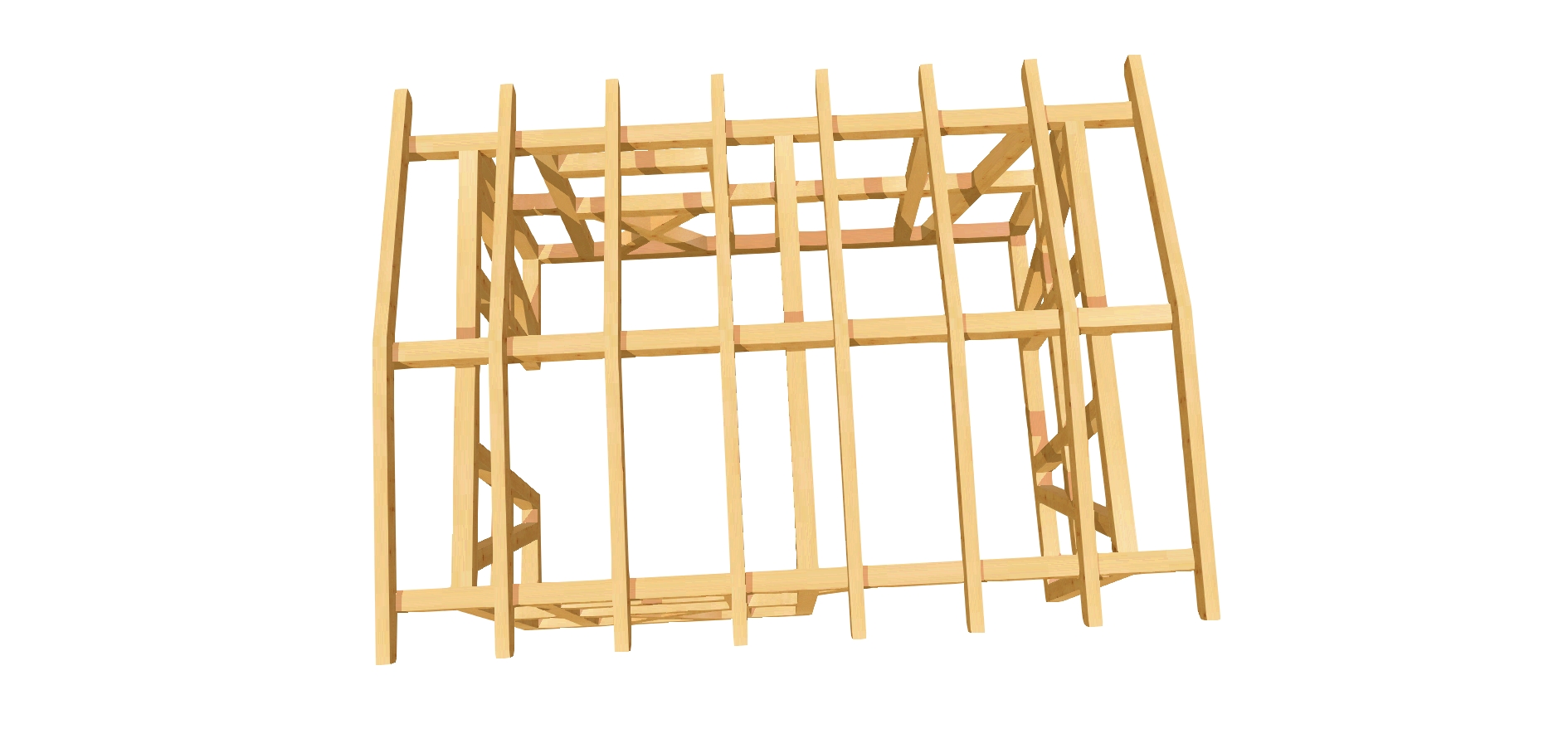 Holzschuppen für Gartengeräte, perfekt für kleine Gärten