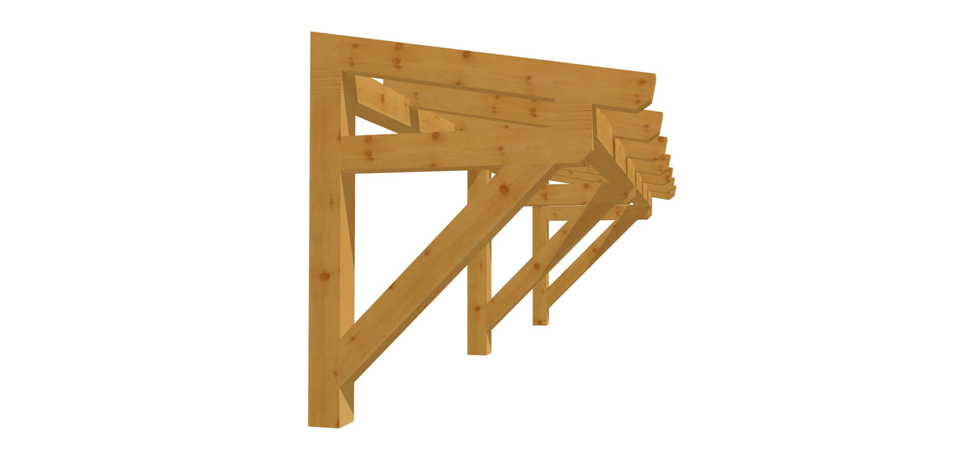 Holz-Vordach selber bauen