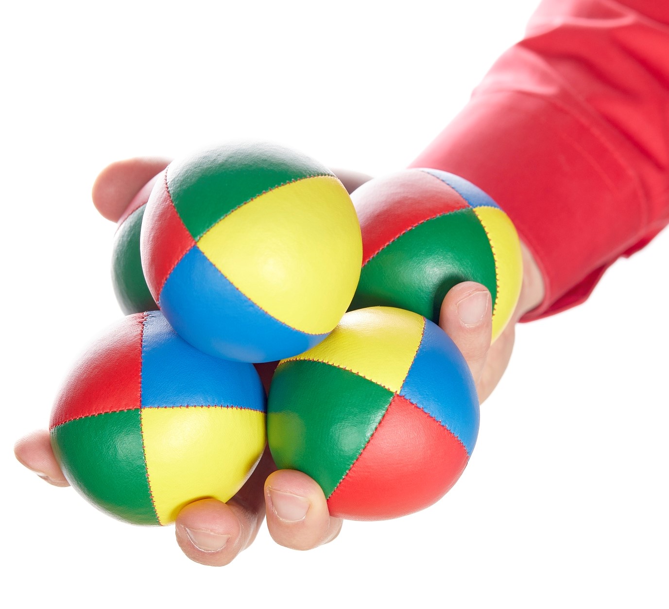 Jonglierbälle Set 5 Stück - Hacky Sack Fußbälle 5cm Für Kinder & Erwachsene