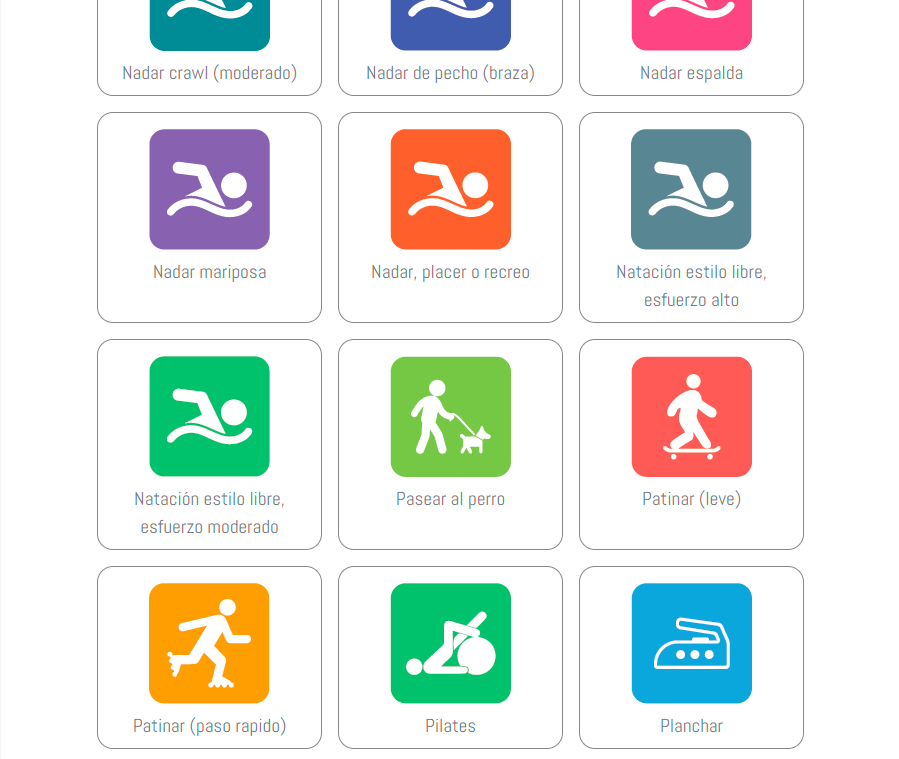 Ejemplos de actividades en la app de EDPmadrid
