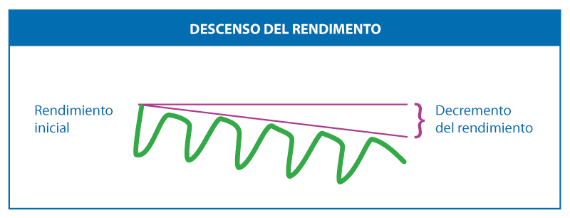 Descenso del rendimiento