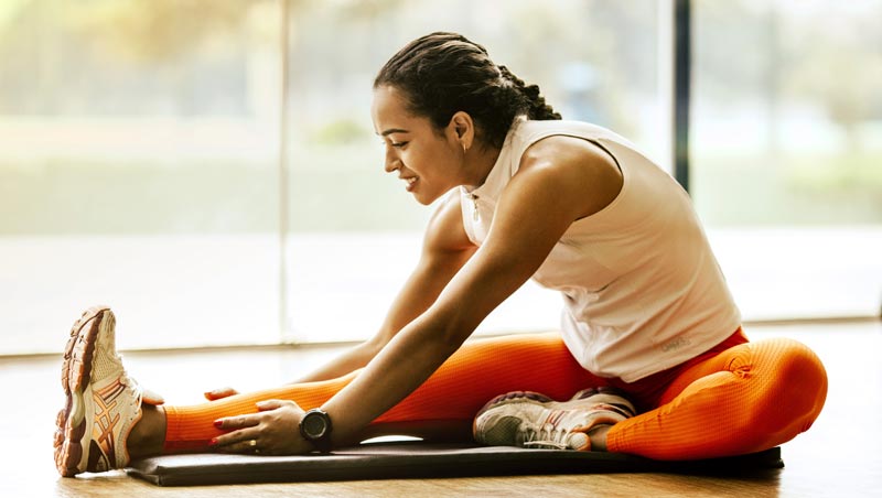 Recuperación y estiramientos tras sesión de Hiit