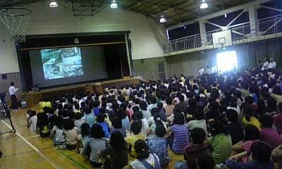 南極教室のスナップ(南極と中継)