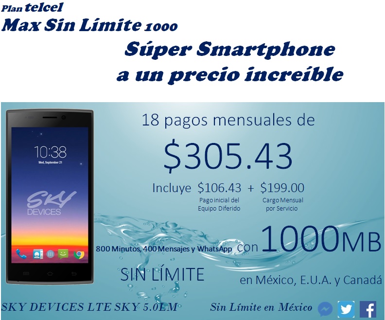 Sky Devices Lte Sky 5 0lm Planes Telcel