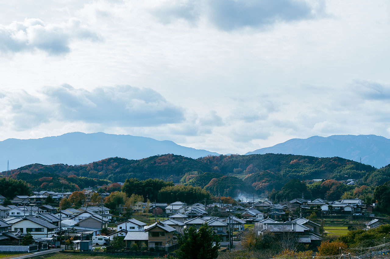 「高松塚古墳」からの景色。